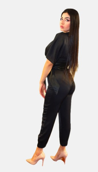 Short Sleeves Jumpsuit