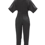 Short Sleeves Jumpsuit 