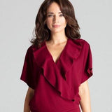 Shortsleeves Bodysuit maroon