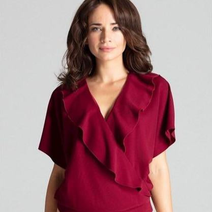 Shortsleeves Bodysuit maroon