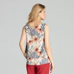 Sleeveless Floral Blouse Globaltex