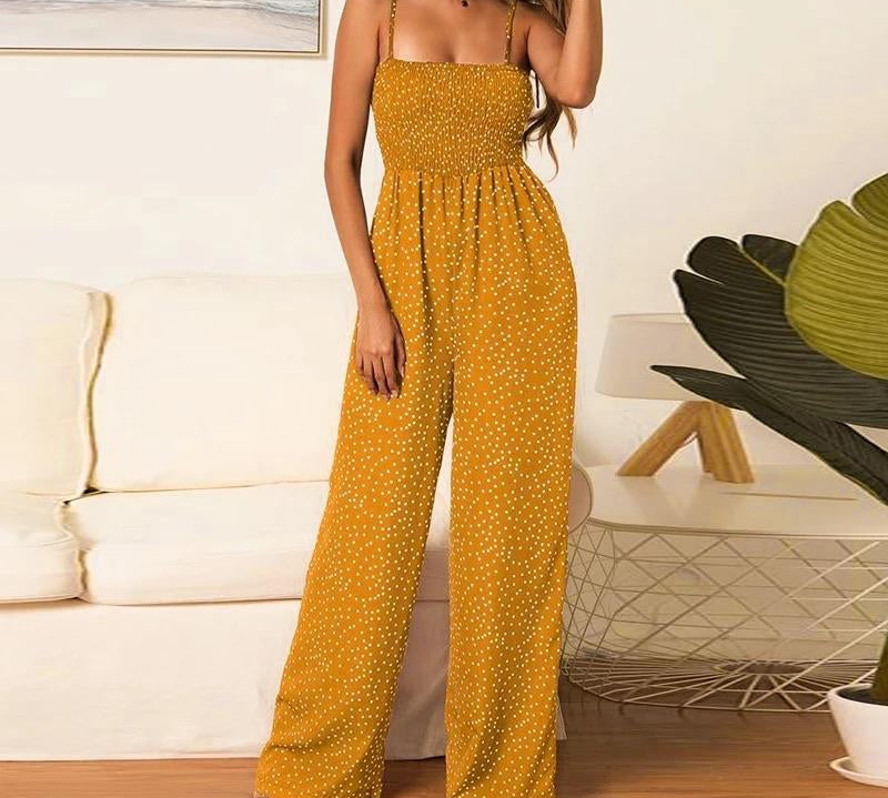 Jumpsuit, sleeveless jumpsuit, Spaghetti strap Jumpsuit 