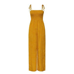 Jumpsuit, sleeveless jumpsuit, Spaghetti strap Jumpsuit , yellow jumpsuit