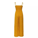 Jumpsuit, sleeveless jumpsuit, Spaghetti strap Jumpsuit , yellow jumpsuit