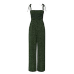 Jumpsuit, sleeveless jumpsuit, Spaghetti strap Jumpsuit , green jumpsuit