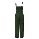 Jumpsuit, sleeveless jumpsuit, Spaghetti strap Jumpsuit , green jumpsuit