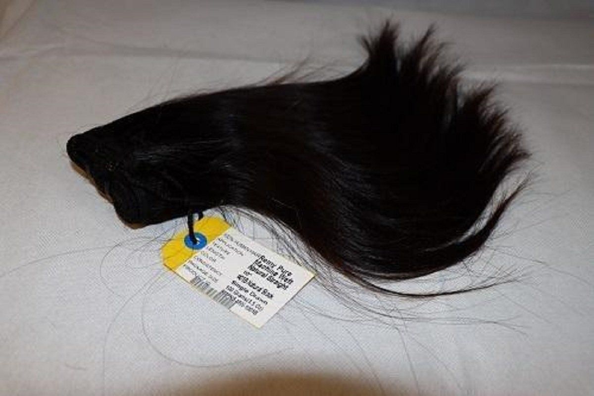 Straight Weave-in Extensions: 25cm/Black JASPER. Human Hair extensions 