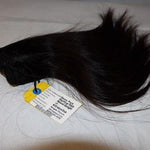 Straight Weave-in Extensions: 25cm/Black JASPER. Human Hair extensions 