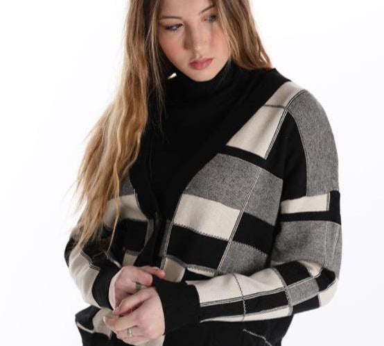Sweater with Metric Prints JASPER