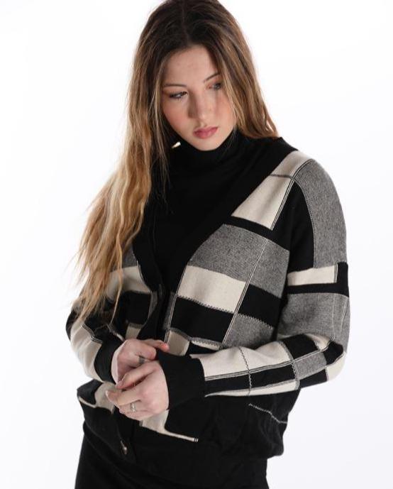 Sweater with Metric Prints JASPER