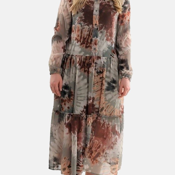 Tie dye Gathers Dress JASPER Mode