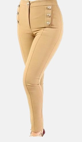 Trousers with Buttoned Crest JASPER
