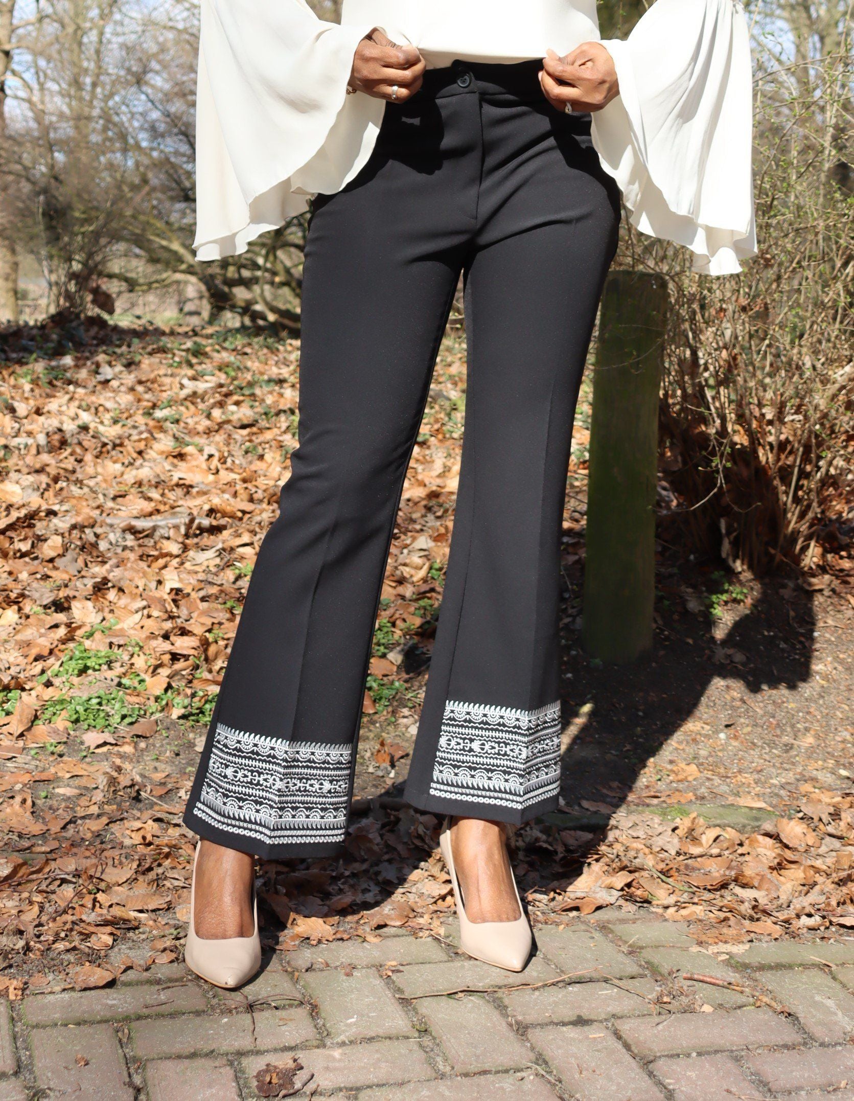 Trousers with Embroidery JASPER