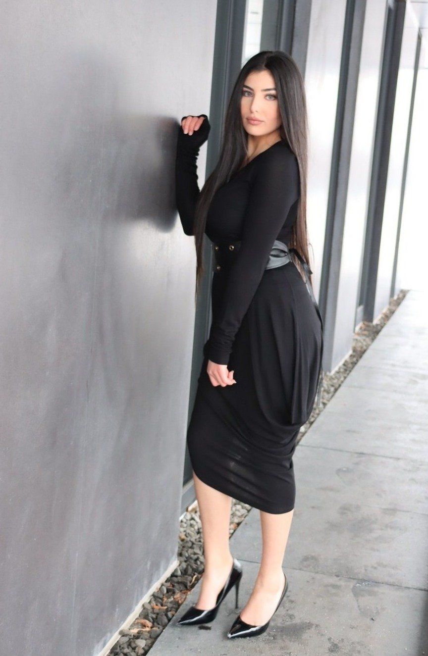 Tube Black Funnel Dress JASPER Mode