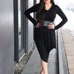 Tube Black Funnel Dress JASPER Mode