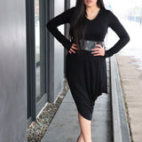 Tube Black Funnel Dress JASPER Mode