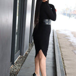 Tube Black Funnel Dress JASPER Mode