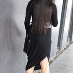Tube Black Funnel Dress JASPER Mode