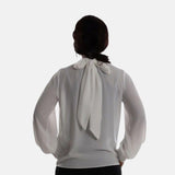 Twill Bow Blouse JASPER
