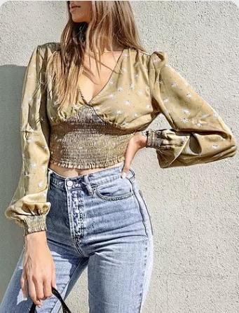 floral tank top, olive top, tank top, cropped top