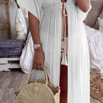 Kimono robe white, beach robe, kimono ladies