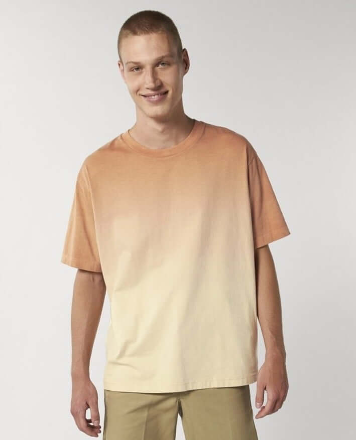 Dip Dye T-Shirts 2XL, yellow ,JASPER Mode