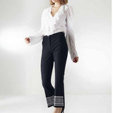 Trousers with Embroidery